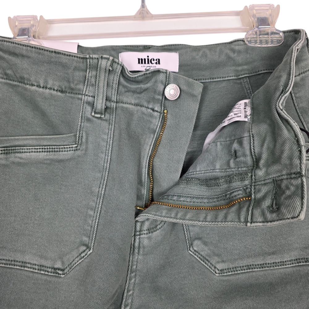 NWT Mica Jeans - Light Green High Waisted Wide Leg Womens Jeans - Picture 14 of 16